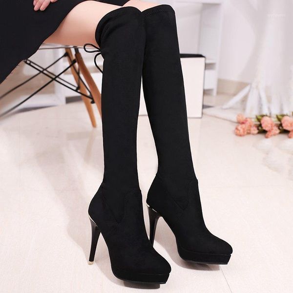 2020 new over the knee boots women round toe thigh high stretch boots super high heels platform women big size1, Black
2020 new over the knee boots women round toe thigh high stretch boots super high heels platform women big size1, Black