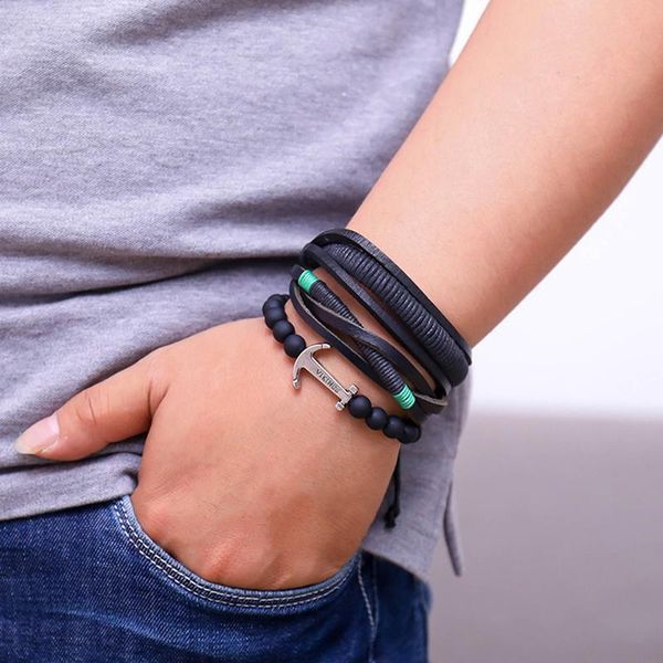 new fashion handmade weave vintage boho anchor hippie cuff beads leather charm male men bracelets women female qylhcp
new fashion handmade weave vintage boho anchor hippie cuff beads leather charm male men bracelets women female qylhcp
