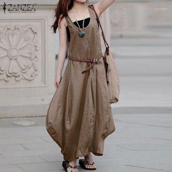 zanzea summer beach overalls dress women sleeveless long sundress casual party solid maxi vestido cotton linen dress sarafans1, Black;gray
zanzea summer beach overalls dress women sleeveless long sundress casual party solid maxi vestido cotton linen dress sarafans1, Black;gray