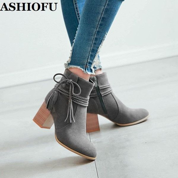 ashiofu 2020 new handmade ladies chunky heels boots shoelace tassels party prom ankle booties winter evening club fashion boots1, Black
ashiofu 2020 new handmade ladies chunky heels boots shoelace tassels party prom ankle booties winter evening club fashion boots1, Black
