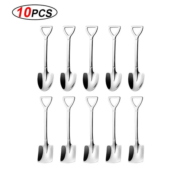 10pc stainless steel shovel coffee spoon set creative tea spoon shovel dessert spoon christmas gift tableware ice tool h jlltca 
10pc stainless steel shovel coffee spoon set creative tea spoon shovel dessert spoon christmas gift tableware ice tool h jlltca