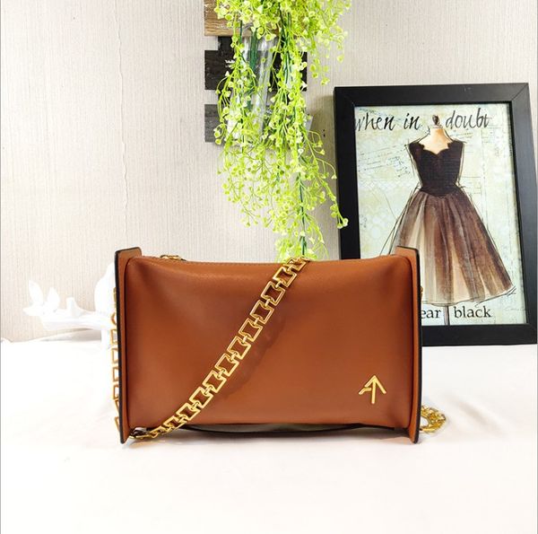 2020 new female handbag arrow bag leather crossbody chain clutch bag genuine leather small bag