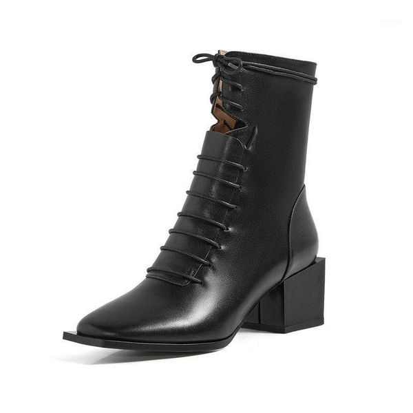 boots genuine leather women ankle 2021 winter square toe thick heels pumps party office lady lace up shoes woman1, Black
boots genuine leather women ankle 2021 winter square toe thick heels pumps party office lady lace up shoes woman1, Black