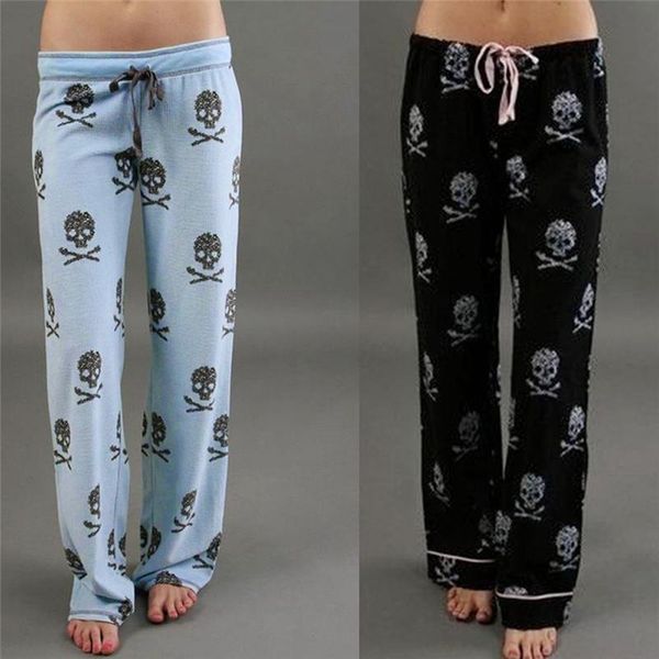 women lady causal daily high waist skull print wide calf length long leg pants women's plus size harajuku pants #82015, Black;white
women lady causal daily high waist skull print wide calf length long leg pants women's plus size harajuku pants #82015, Black;white