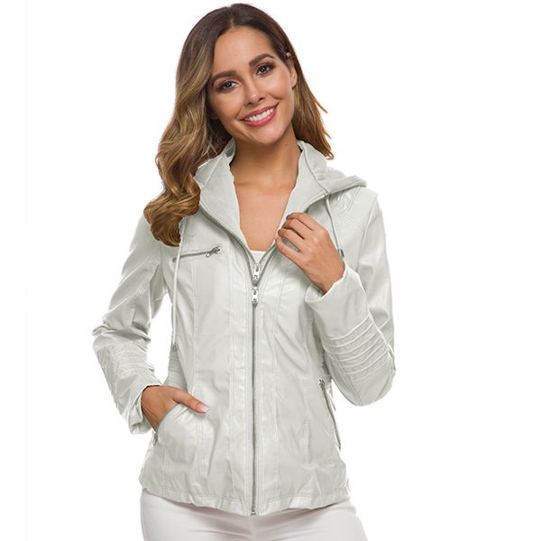 women designers clothes 2020 fashion large size ladies long sleeved lady leather jacket short leather jacket detachable hat women jacket 
women designers clothes 2020 fashion large size ladies long sleeved lady leather jacket short leather jacket detachable hat women jacket