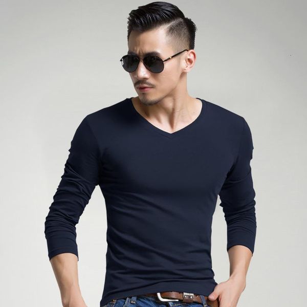 skin-friendly v-neck t-shirt for men elastic long sleeve shirt mens stretchy underwear cosy jogging casual fitness o-neck tshirt, White;black
skin-friendly v-neck t-shirt for men elastic long sleeve shirt mens stretchy underwear cosy jogging casual fitness o-neck tshirt, White;black