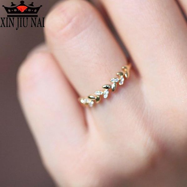 new 18k golden lady's ring golden rice wheat crescent-shaped, branches and leaves female jewelry with small gravel birthday gift, Golden;silver
new 18k golden lady's ring golden rice wheat crescent-shaped, branches and leaves female jewelry with small gravel birthday gift, Golden;silver
