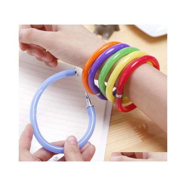 bulk novelty ballpoint pens bangle bracelet wristband flexible cute pens office and school supply funny gifts for children mdd90, Blue;orange
bulk novelty ballpoint pens bangle bracelet wristband flexible cute pens office and school supply funny gifts for children mdd90, Blue;orange