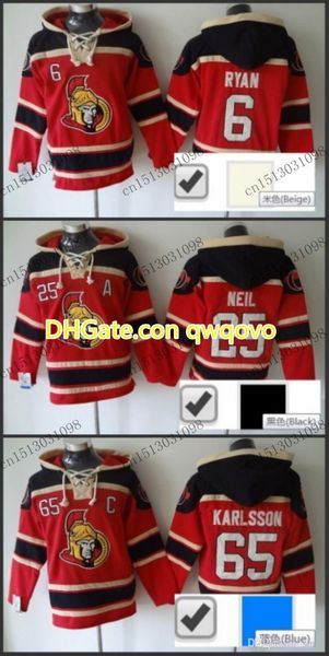2016 new, 2015 men's old time hockey jerseys 6 bobby ryan 25 chris neil jersey blue fleece hoodie jersey sweatshirt winter, Black;red
2016 new, 2015 men's old time hockey jerseys 6 bobby ryan 25 chris neil jersey blue fleece hoodie jersey sweatshirt winter, Black;red