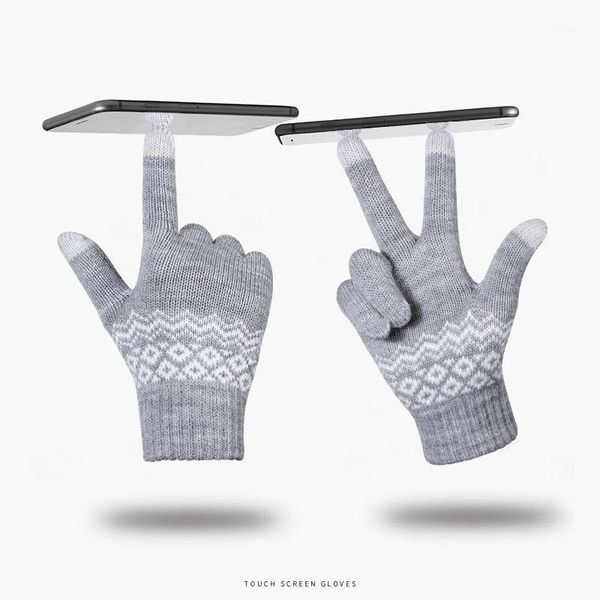 fall/winter touch screen female winter student knitting warmth thickening plus fluff cycling male five-finger gloves d751, Blue;gray
fall/winter touch screen female winter student knitting warmth thickening plus fluff cycling male five-finger gloves d751, Blue;gray