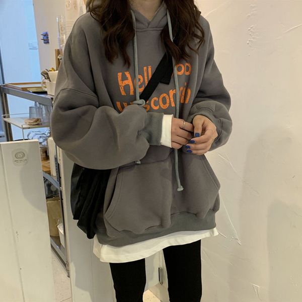 lwinter new korean version loose ins lazy plush thickened bf wind long sleeve sweater student coat girl fashion, Black
lwinter new korean version loose ins lazy plush thickened bf wind long sleeve sweater student coat girl fashion, Black