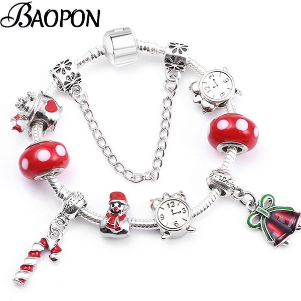 charm bracelets 2021 style cane & christmas tree pendant beads bracelet silver color fashion jewelry for women year gift, Golden;silver
charm bracelets 2021 style cane & christmas tree pendant beads bracelet silver color fashion jewelry for women year gift, Golden;silver
