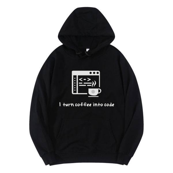 i turn coffee into code funny hoodies men pure cotton man's sweatshirt hip hop oversized streetwear hoody men clothing ha c0127, Black
i turn coffee into code funny hoodies men pure cotton man's sweatshirt hip hop oversized streetwear hoody men clothing ha c0127, Black