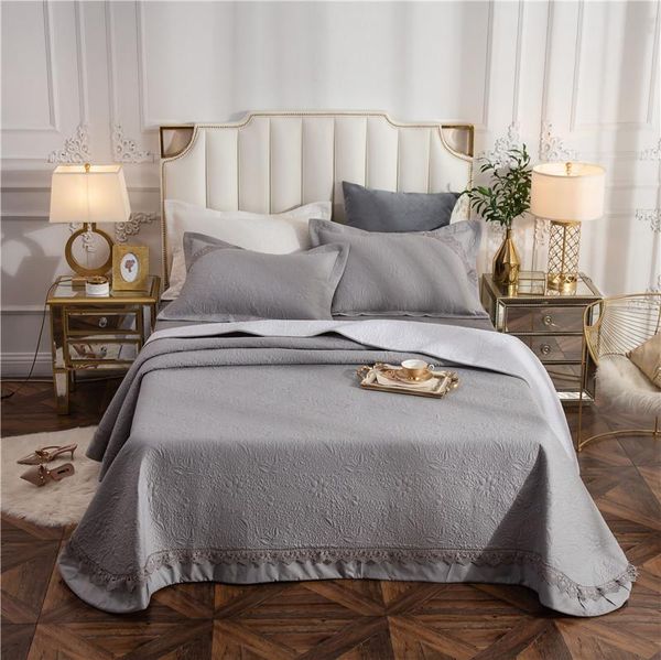 bedspread gray white pink 100% cotton luxury lace quilted bed cover sheet linen blanket summer quilt pillowcases 3pcs
bedspread gray white pink 100% cotton luxury lace quilted bed cover sheet linen blanket summer quilt pillowcases 3pcs