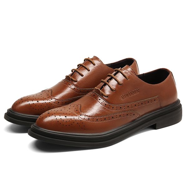 fashion men dress shoes flat genuine leather oxford gent flats wedding party office loafers shoes in 38-44, Black
fashion men dress shoes flat genuine leather oxford gent flats wedding party office loafers shoes in 38-44, Black