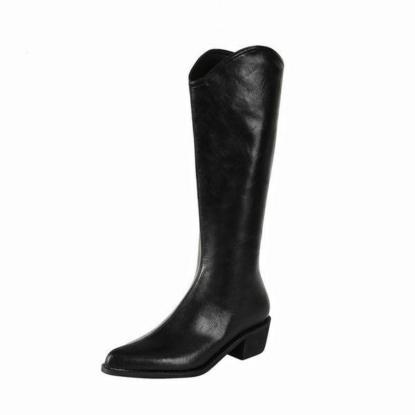 2020 leather cowboy to autumn/winter new style, but thick knee high heels mid-tube knighter boots more size34-43 4od3, Black
2020 leather cowboy to autumn/winter new style, but thick knee high heels mid-tube knighter boots more size34-43 4od3, Black