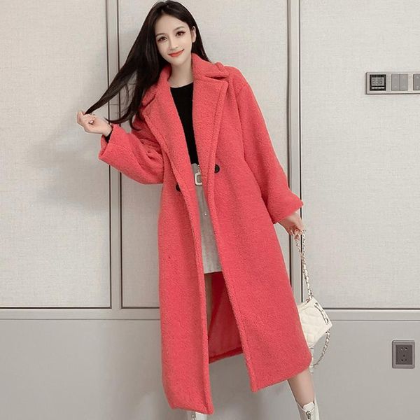 lucyever long faux lamb fur coats womens 2020 winter new single breasted thick warm coat woman korean style elegant overcoat, Black
lucyever long faux lamb fur coats womens 2020 winter new single breasted thick warm coat woman korean style elegant overcoat, Black