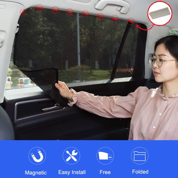 magnetic car sun shade uv protection curtain sunshade side window mesh anti-direct sun visor summer protection film accessories
magnetic car sun shade uv protection curtain sunshade side window mesh anti-direct sun visor summer protection film accessories