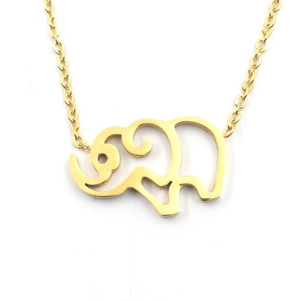 chains fashion charm women necklace elephant pendant necklaces gold color stainless steel female jewelry collares de moda, Silver
chains fashion charm women necklace elephant pendant necklaces gold color stainless steel female jewelry collares de moda, Silver