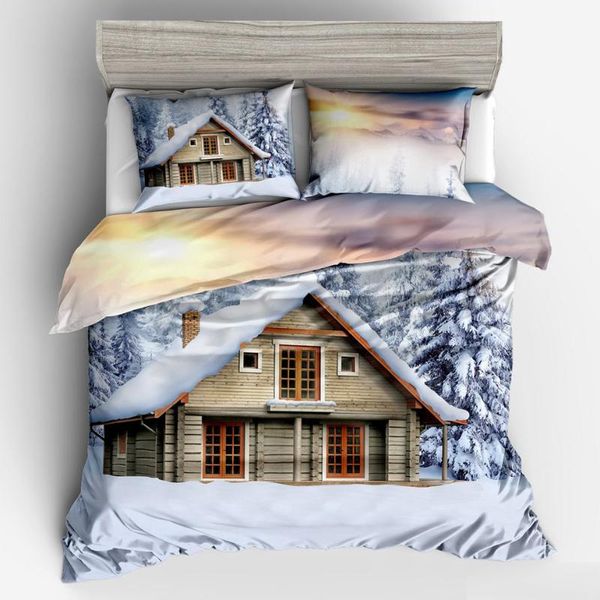 winter snow wood house bedding duvet cover set twin full king size -1 quilt cover -2 pillowcases
winter snow wood house bedding duvet cover set twin full king size -1 quilt cover -2 pillowcases