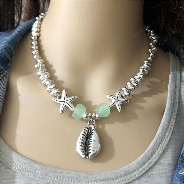 anslow creative designer ocean sea shell starfish statement collar female necklace irregular beads handmade pendant low0037an, Golden;silver
anslow creative designer ocean sea shell starfish statement collar female necklace irregular beads handmade pendant low0037an, Golden;silver