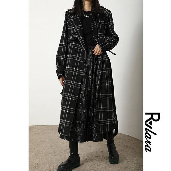 women's wool & blends rvlara cloth grid coat female leisure coat thickening of fund 2021 autumn winters is 87018, Black
women's wool & blends rvlara cloth grid coat female leisure coat thickening of fund 2021 autumn winters is 87018, Black