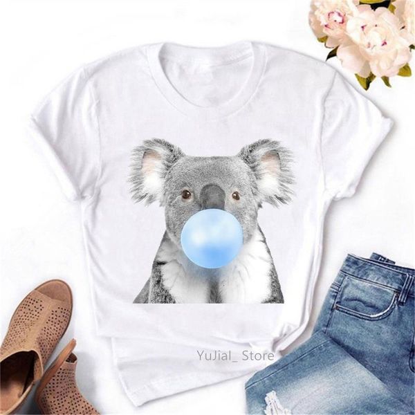 funny t shirts women koala chewing gum animal print tshirt harajuku kawaii clothes female t-shirt summer tee shirt femme, White
funny t shirts women koala chewing gum animal print tshirt harajuku kawaii clothes female t-shirt summer tee shirt femme, White
