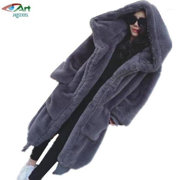 women's fur & faux women coats 2021 winter thicken loose long coat vintage elegant sleeve fake hooded jacket as7431, Black
women's fur & faux women coats 2021 winter thicken loose long coat vintage elegant sleeve fake hooded jacket as7431, Black