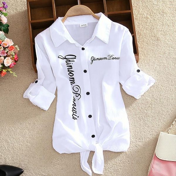 new womens letter printed blouses ladies short sleeve vintage blouse cherry shirt blusas turn down collar feminino blouses, White
new womens letter printed blouses ladies short sleeve vintage blouse cherry shirt blusas turn down collar feminino blouses, White