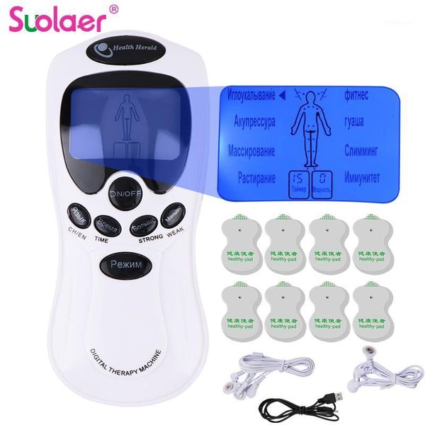 electric massagers russian tens machine dual output 8 electrode pads for pain relief pulse massage ems muscle stimulation electroestimulador
electric massagers russian tens machine dual output 8 electrode pads for pain relief pulse massage ems muscle stimulation electroestimulador