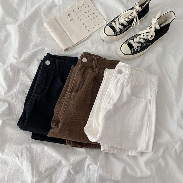 elegant solid women jeans autumn new high waist straight ankle length casual all match female pants, Blue
elegant solid women jeans autumn new high waist straight ankle length casual all match female pants, Blue