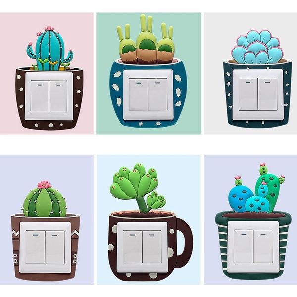 wall stickers luminous 3d cactus light switch protector living room modern sticker socket decoration
wall stickers luminous 3d cactus light switch protector living room modern sticker socket decoration