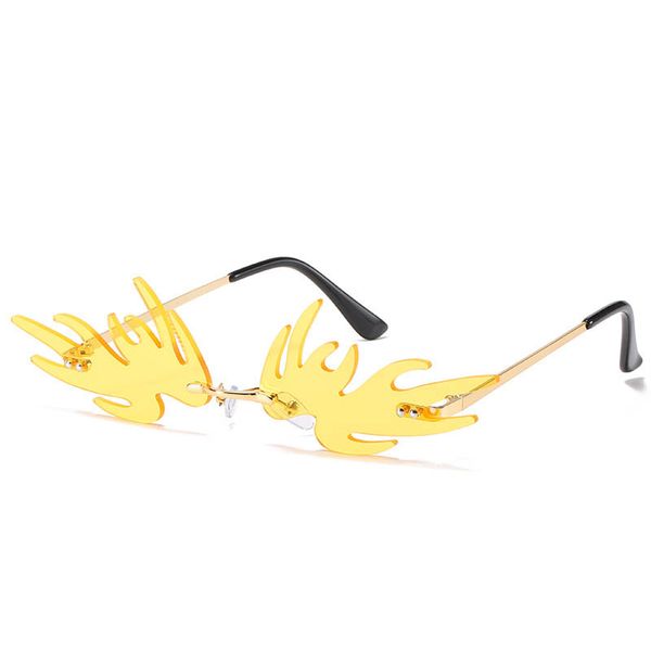 raging fire design decoration glasses fashion women colors rimless sunglasses with special type lenses cool novelty eyeglasses, White;black
raging fire design decoration glasses fashion women colors rimless sunglasses with special type lenses cool novelty eyeglasses, White;black
