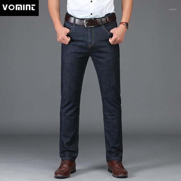 vomint new men's jeans business style design elastic smart casual regular straight long jeans ms18021, Blue
vomint new men's jeans business style design elastic smart casual regular straight long jeans ms18021, Blue
