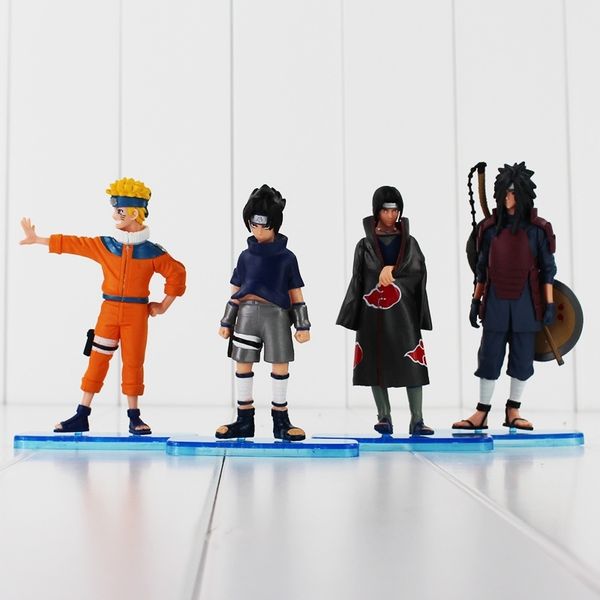 4pcs/lot naruto uchiha sasuke uzumaki itachi uchiha madara pvc figure toys collection kid doll gifts 11-13cm y200421 
4pcs/lot naruto uchiha sasuke uzumaki itachi uchiha madara pvc figure toys collection kid doll gifts 11-13cm y200421