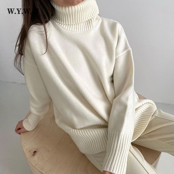 wywm winter turtlene solid sweater women korean basic thi warm knitted pullover autumn 2021 soft loose streetwear female top, Black
wywm winter turtlene solid sweater women korean basic thi warm knitted pullover autumn 2021 soft loose streetwear female top, Black