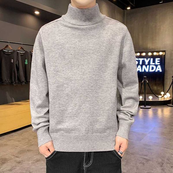 men's sweaters autumn and winter fashion quality high-neck knit warm solid color versatile basic stretch comfortable sweater, White;black
men's sweaters autumn and winter fashion quality high-neck knit warm solid color versatile basic stretch comfortable sweater, White;black