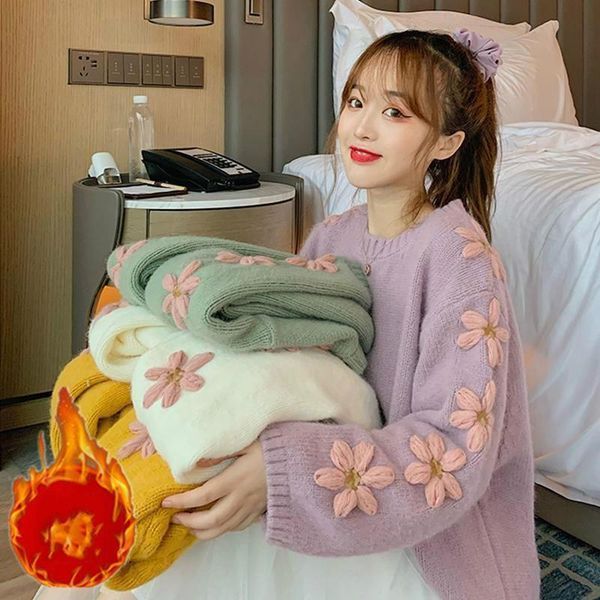 flower embroidery sweater 2021 fashion basic casual female pullover long sleeve loose sweet style sweaters y314, White;black
flower embroidery sweater 2021 fashion basic casual female pullover long sleeve loose sweet style sweaters y314, White;black