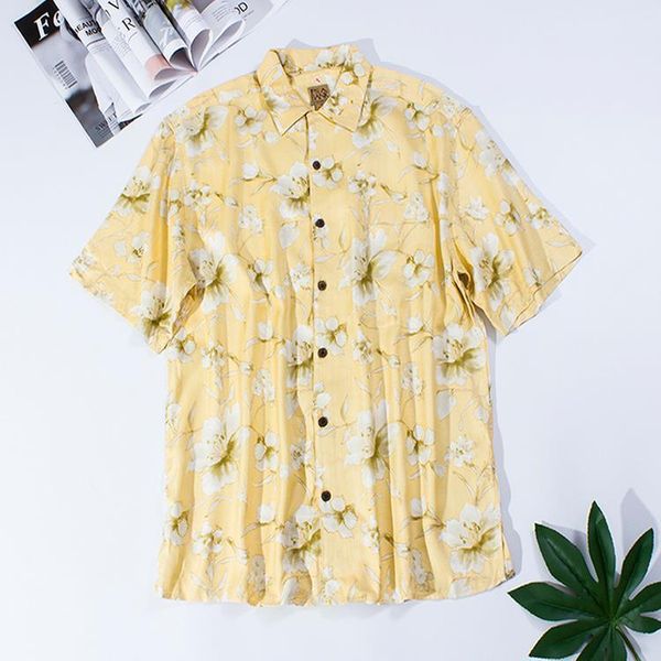 100% silk floral shirt men short sleeve yellow printed herringbone loose big size summer clothes vintage fit weight 85-115kg, White;black
100% silk floral shirt men short sleeve yellow printed herringbone loose big size summer clothes vintage fit weight 85-115kg, White;black