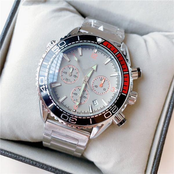 brand men's luxury sports watch full function chronograph quartz wristwatches stainless steel man clock relogio masculino, Slivery;brown
brand men's luxury sports watch full function chronograph quartz wristwatches stainless steel man clock relogio masculino, Slivery;brown