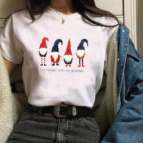 women fashion cartoon santa claus merry christmas ladies female short sleeve t shirt graphic lady casual cotton t-shirt, White
women fashion cartoon santa claus merry christmas ladies female short sleeve t shirt graphic lady casual cotton t-shirt, White