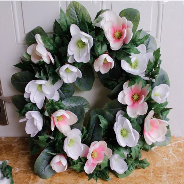 handcrafted yulan garlands large 55cm imitation flower door decoration decoration wholesale 
handcrafted yulan garlands large 55cm imitation flower door decoration decoration wholesale