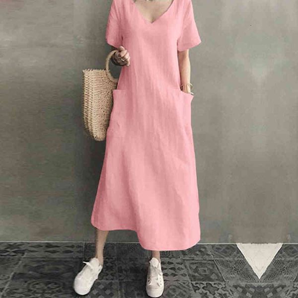 vintage solid maxi dress womens summer sundress short sleeve cotton linen vestidos female v neck robe, White
vintage solid maxi dress womens summer sundress short sleeve cotton linen vestidos female v neck robe, White