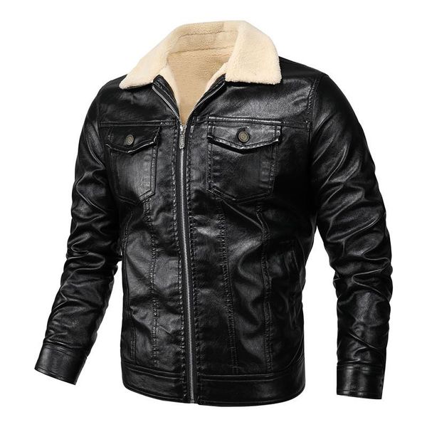 fashion brand men's retro pu jackets 2020 men slim fit motorcycle leather jacket outwear male warm bomber outdoor coat, Black
fashion brand men's retro pu jackets 2020 men slim fit motorcycle leather jacket outwear male warm bomber outdoor coat, Black