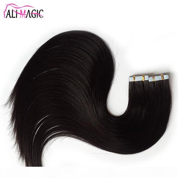 tape hair extensions 40pcs set 28'' tape in human hair extensions aplique de cabelo humano, Black
tape hair extensions 40pcs set 28'' tape in human hair extensions aplique de cabelo humano, Black