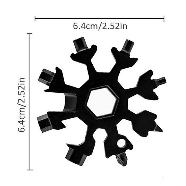 snowflake 18-in-1 keyring multi-tool tool card combination outdoor keychain screwdriver, envelope knife, bottle opener f, Silver
snowflake 18-in-1 keyring multi-tool tool card combination outdoor keychain screwdriver, envelope knife, bottle opener f, Silver