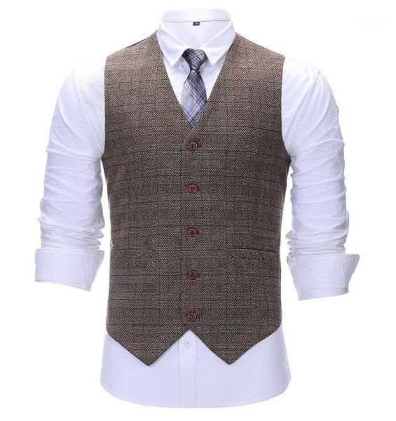 men's vests men's vintage plaid suit vest tweed wool waistcoat for groomsmen wedding1, Black;white
men's vests men's vintage plaid suit vest tweed wool waistcoat for groomsmen wedding1, Black;white
