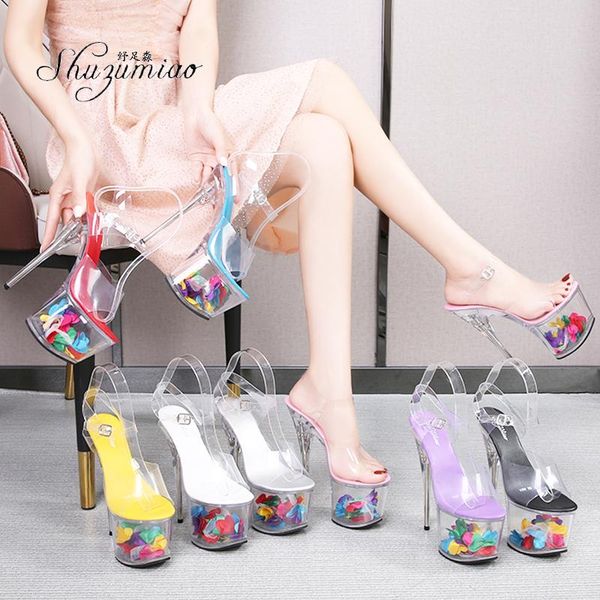 sandals shuzumiao transparent crystal high heels women summer stiletto waterproof platform 17cm wedding striptease party shoes, Black
sandals shuzumiao transparent crystal high heels women summer stiletto waterproof platform 17cm wedding striptease party shoes, Black