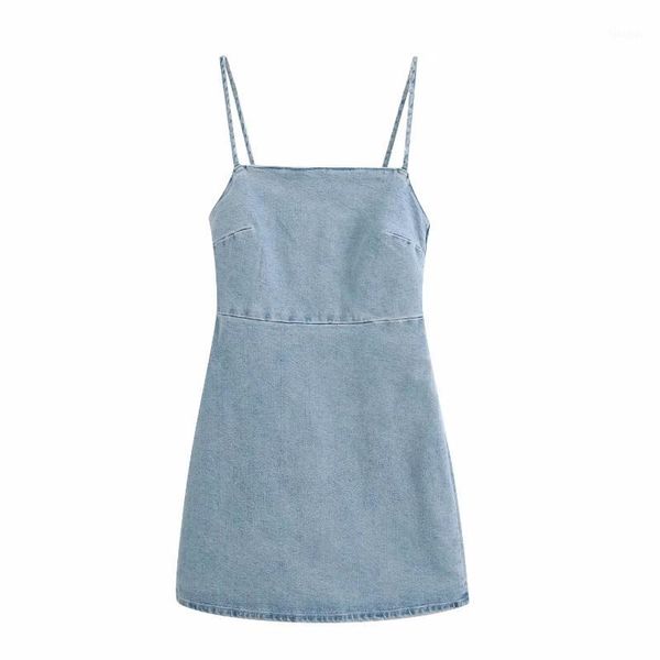 women vintage spaghetti strap denim casual slim dress female backless elastic vestido chic side zipper sling dresses ds38821, Black;gray
women vintage spaghetti strap denim casual slim dress female backless elastic vestido chic side zipper sling dresses ds38821, Black;gray