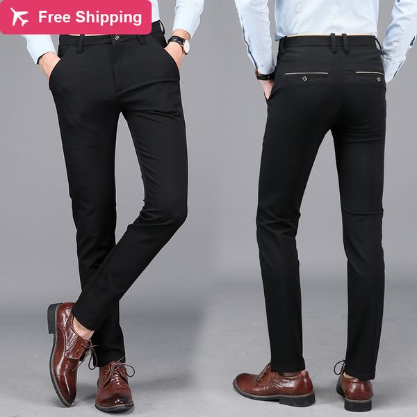 new fashions for men casual high-quality branded men's working bussness formal cotton pants longer size, Black
new fashions for men casual high-quality branded men's working bussness formal cotton pants longer size, Black